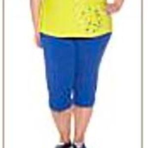 CAPRIS, MINI RUFFLE, BLUE ECLIPSE, SIZE 4X, PULL ON, ACTIVE ZONE for PENNINGTONS